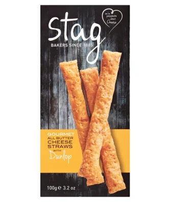Stag Bakeries Dunlop Cheese Straws 100g