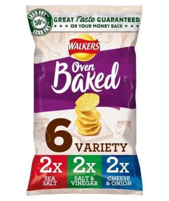 Walkers Oven Baked Variety Snacks 6 x 25g