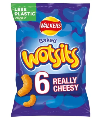 Walkers Wotsits Really Cheesy Snacks 6 x 16.5g