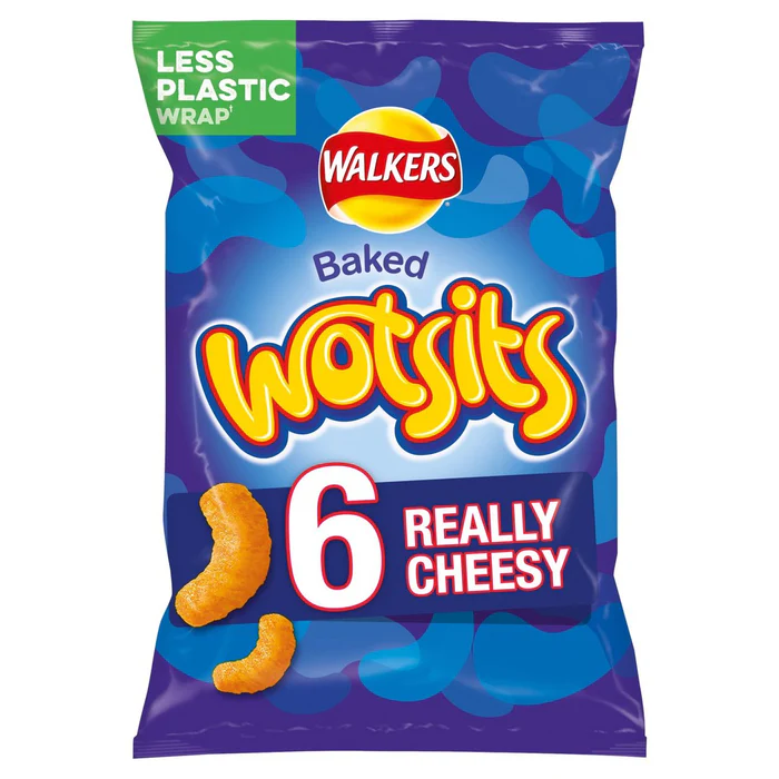 Walkers Wotsits Really Cheesy Snacks 6 x 16.5g