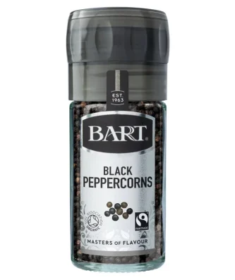 Bart Black Peppercorn Mill Fairtrade Organic 40g