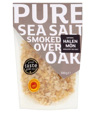 Halen Mon Oak Smoked Sea Salt PDO 100g