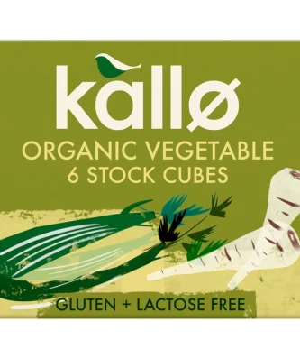 Kallo Organic Vegetable Stock Cubes 6 x 11g