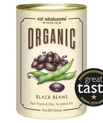 Eat Wholesome Organic Black Beans 400g