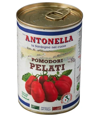 Antonella Sardinian Peeled Whole Plum Tomatoes 400g