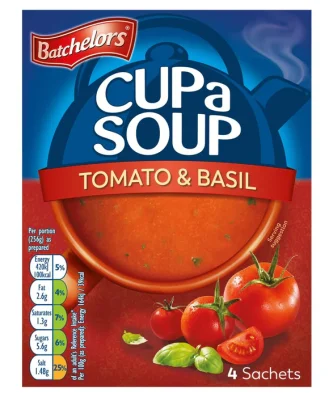 Batchelors Cup A Soup Tomato & Basil 4 x 26g