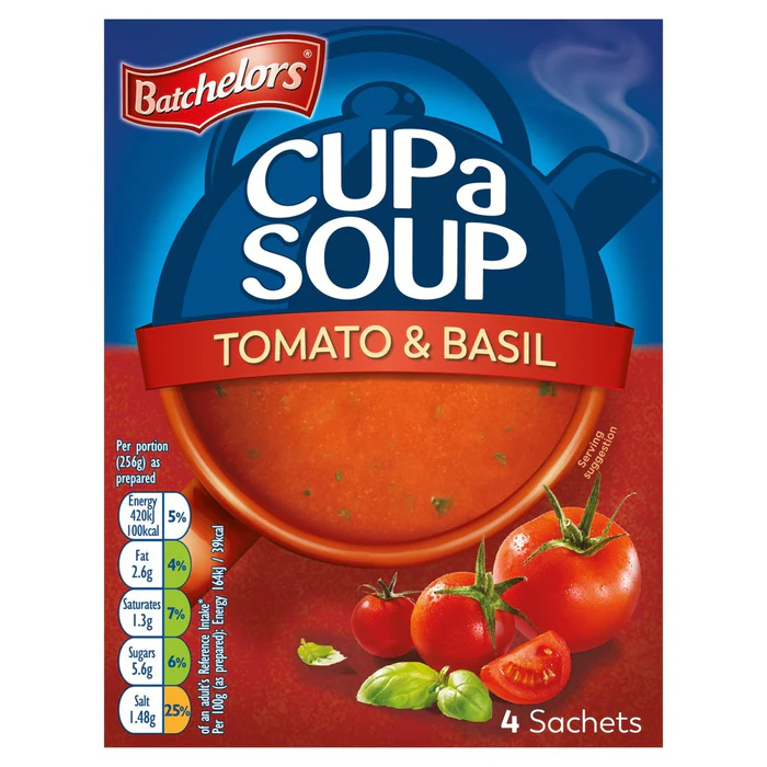 Batchelors Cup A Soup Tomato & Basil 4 x 26g