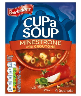 Batchelors Minestrone Cup A Soup 4 x 23.5g