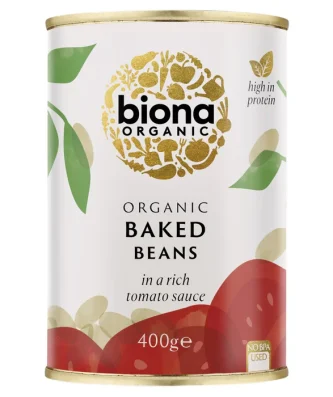Biona Organic Baked Beans in Rich Tomato Sauce 400g
