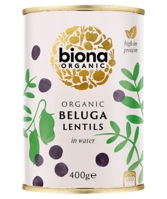 Biona Organic Black Beluga Lentils 400g