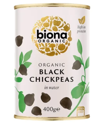 Biona Organic Black Chick Peas 400g