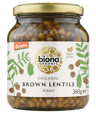 Biona Organic Brown Lentils 360g