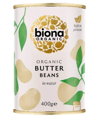 Biona Organic Butter Beans in Water 400g