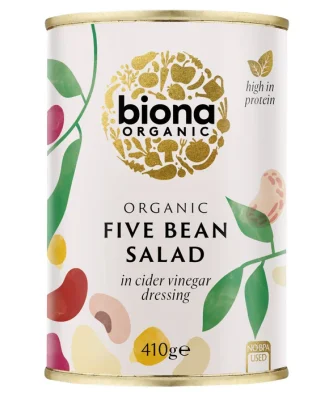 Biona Organic Five Bean Salad in Vinaigrette 410g