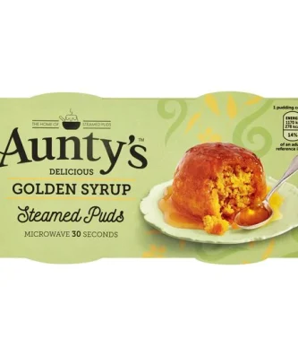 Auntys Golden Syrup Puddings 2 x 95g
