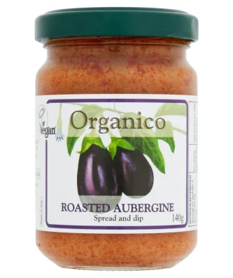 Organico Roasted Aubergine Spread & Dip 140g