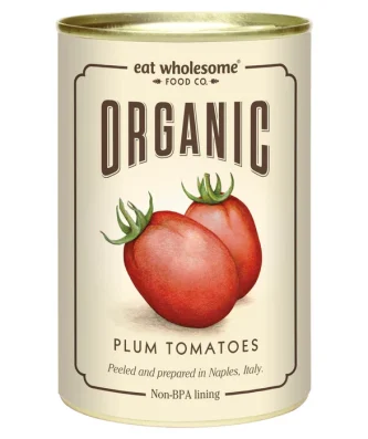 Eat Wholesome Organic Peeled Plum Tomatoes 400g