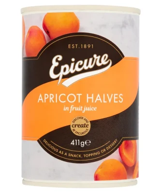 Epicure Apricot Halves in Fruit Juice 411g