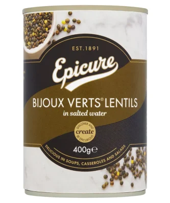 Epicure Bijoux Verts Lentils 400g
