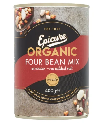 Epicure Organic Four Bean Mix 400g