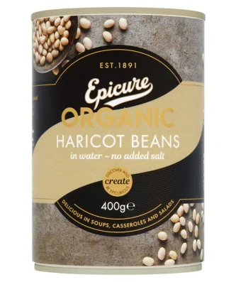 Epicure Organic Haricot Beans 400g