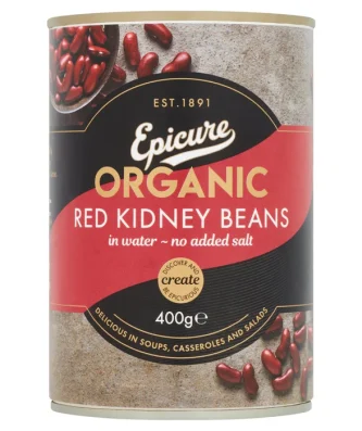 Epicure Organic Red Kidney Beans 400g