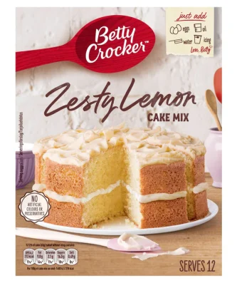 Betty Crocker Zesty Lemon Cake Mix 425g