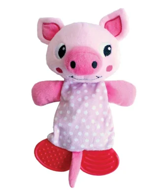 Little Rascals Play Teether Pig Puppy Toy