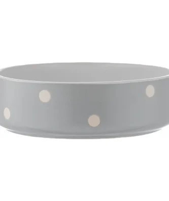 Mason Cash Polka Dot Grey 13cm Pet Bowl