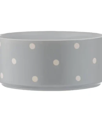 Mason Cash Polka Dot Grey 18cm Pet Bowl