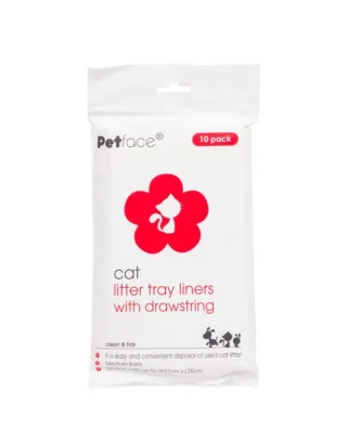 Petface Drawstring Cat Litter Liners Medium 10 per pack
