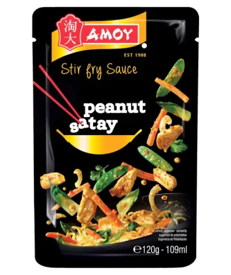 Amoy Roasted Peanut Satay Stir Fry Sauce 120g