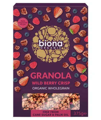 Biona Organic Wild Berry Crispy Granola 375g