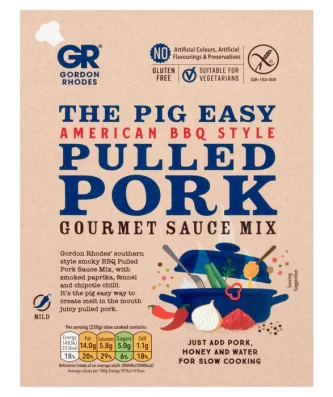 Gordon Rhodes Pig Easy American BBQ Style Pulled Pork 75g