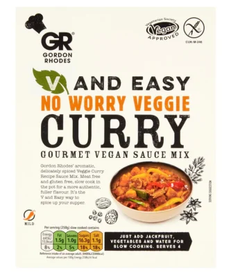 Gordon Rhodes V & Easy No Worry Veggie Curry 75g