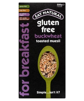 Eat Natural Gluten Free Buckwheat Toasted Muesli 500g