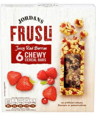 Jordans Red Berries Frusli Cereal Bars 6 x 30g
