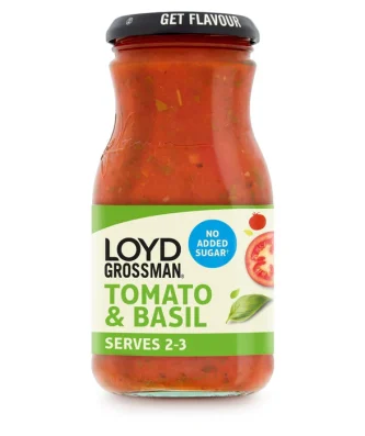 Loyd Grossman Tomato & Basil No Added Sugar 350g