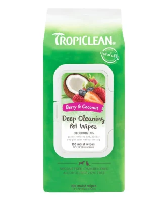 Tropiclean Deep Cleaning Pet Wipes 100 per pack