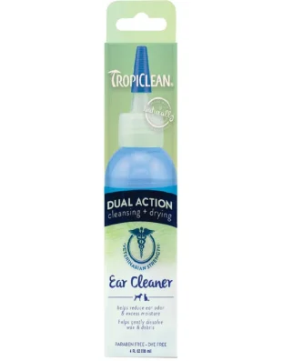 Tropiclean Dual Action Ear Cleaner for Dogs & Cats 118ml