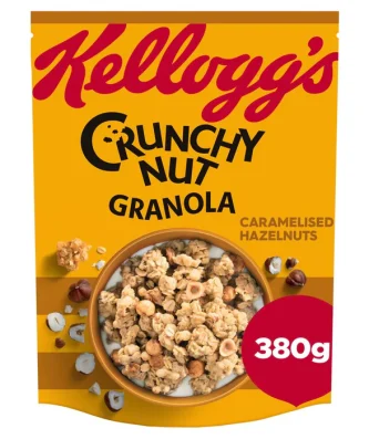 Kellogg's Crunchy Nut Caramelised Hazelnuts Breakfast Granola 380g