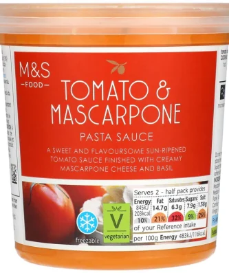 M&S Tomato & Mascarpone Sauce 350g