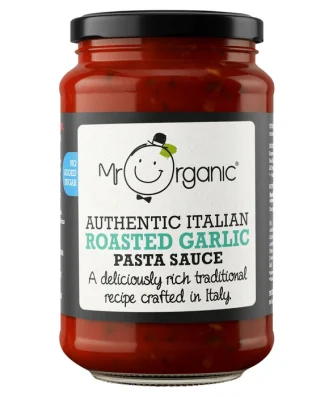 Mr Organic No Added Sugar Roasted Garlic Pasta Sauce 350g