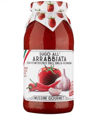 Mussini Gourmet Arrabbiata Pasta Sauce 500ml