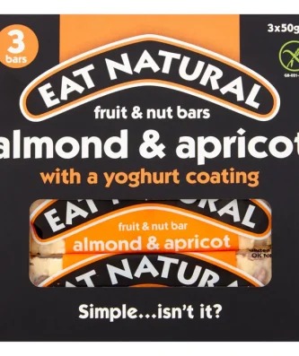 Eat Natural Almond & Apricot Yoghurt Coated Bars 3 x 50g