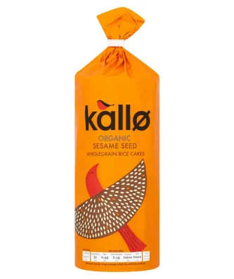 Kallo Organic Sesame Seed Rice Cakes 130g