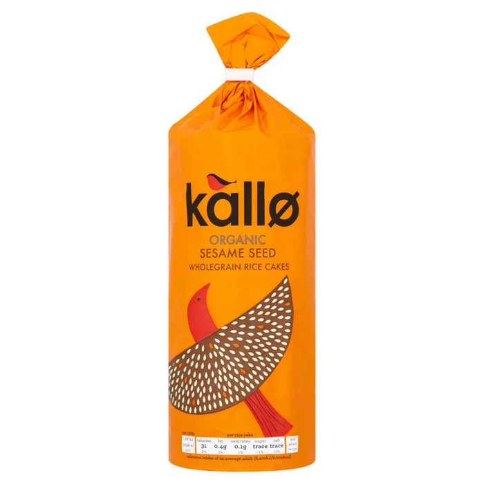 Kallo Organic Sesame Seed Rice Cakes 130g