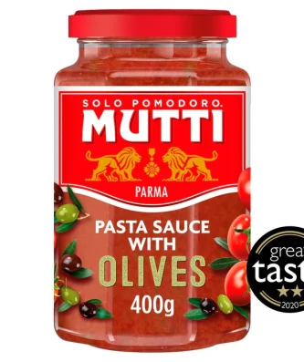 Mutti Tomato & Olive Pasta Sauce 400g