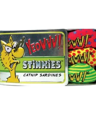 Yeowww Catnip Stinkies Sardine Tin Cat Toy