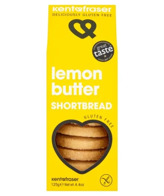Kent & Fraser Gluten Free Lemon Butter Shortbread 125g
